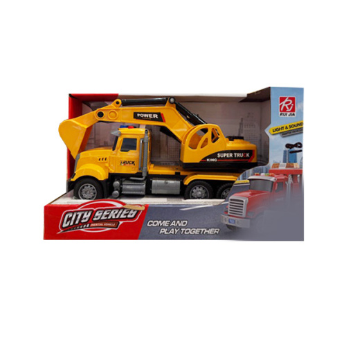 Excavator inerțial scara 1:18, (lumină/sunet) RJ6673-7