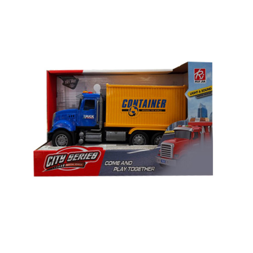 Camion container inerțial 1:18 (lumină/sunet), RJ6673-9