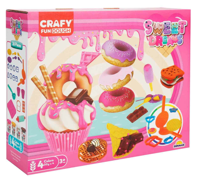 Set de pastă de modelat Sweet Dreams, 26 buc, S00003493
