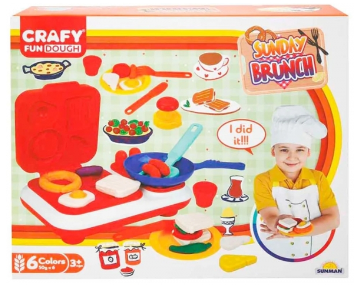 Set de paste de modelat Sunman Sunday Brunch, 24 de piese, S03002051