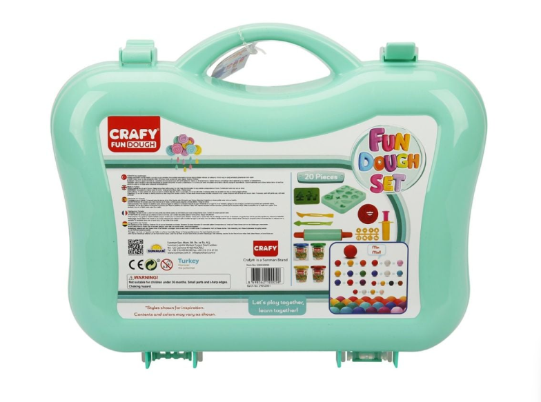 Set de 20 de paste de modelat în geantă de transport, pachet de 2, S00030990