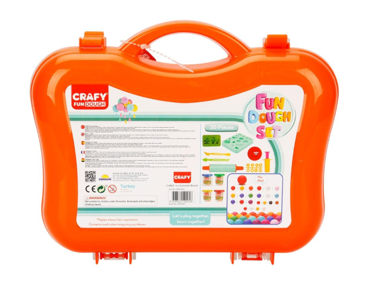 Set de 20 de paste de modelat în geantă de transport, pachet de 2, S00030990