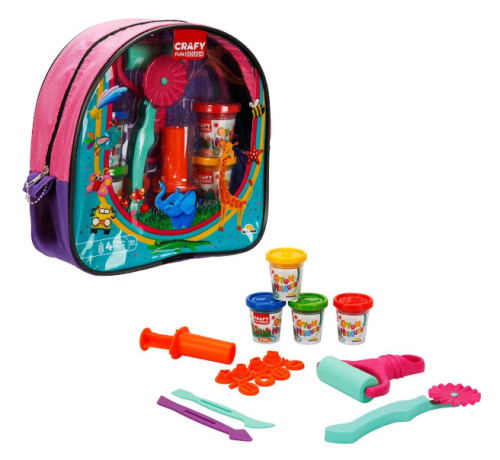 Set accesorii rucsac cu 18 paste de modelat, 2 pachete, S01002786