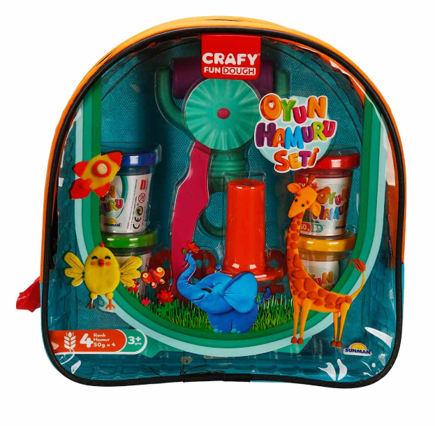 Set accesorii rucsac cu 18 paste de modelat, 2 pachete, S01002786