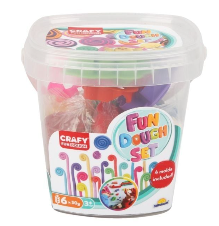 Set de găleți cu 10 seturi de pastă de modelat, S00001705