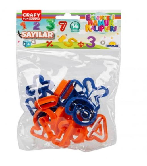 Set de 14 matrițe de modelare NUMBERS, S00003491