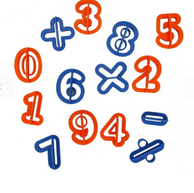 Set de 14 matrițe de modelare NUMBERS, S00003491