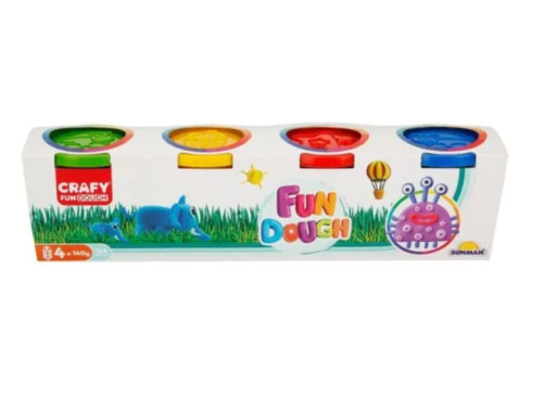 Set pastă de modelare, pachet de 4, 480 g, S00000915