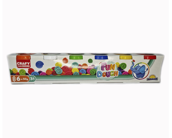 Set pastă de modelare, pachet de 6, 300g, S01001703