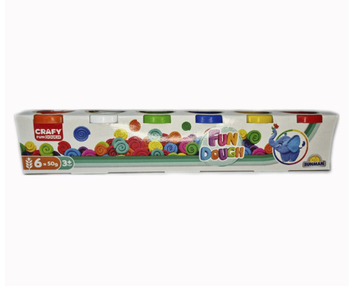 Set pastă de modelare, pachet de 6, 300g, S01001703