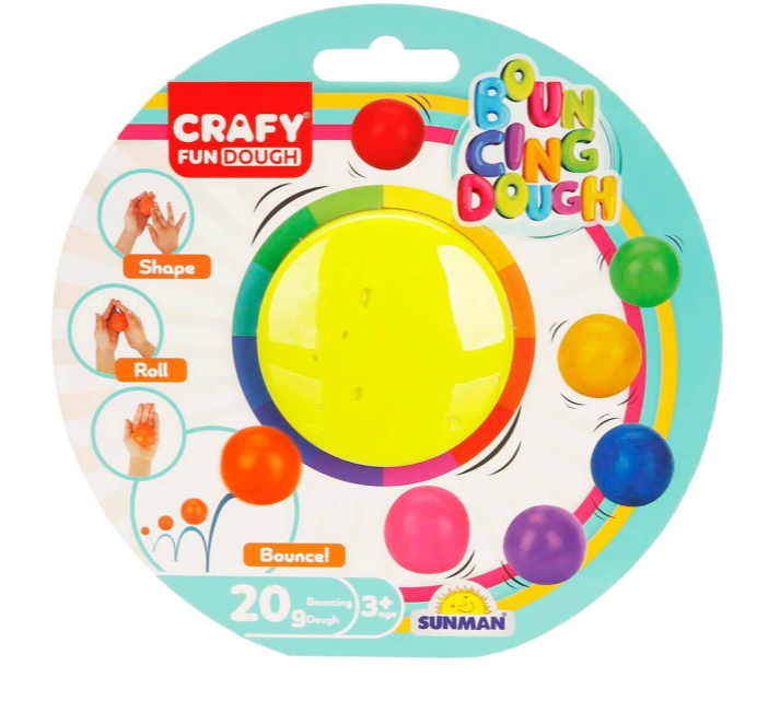 Pastă de modelare BOUNCING SINGLE BACK 20g, pachet de 8, S00003018