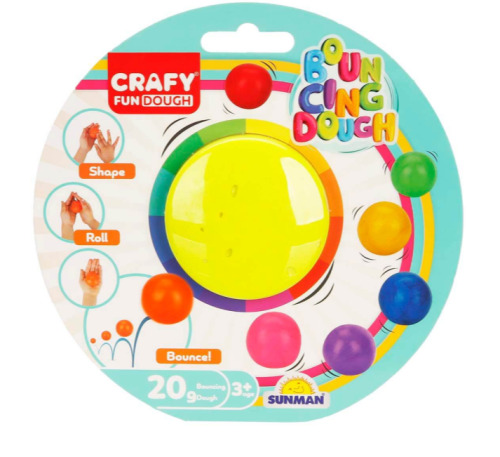 Pastă de modelare BOUNCING SINGLE BACK 20g, pachet de 8, S00003018