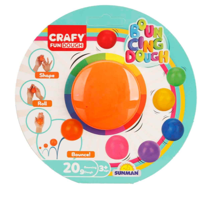 Pastă de modelare BOUNCING SINGLE BACK 20g, pachet de 8, S00003018