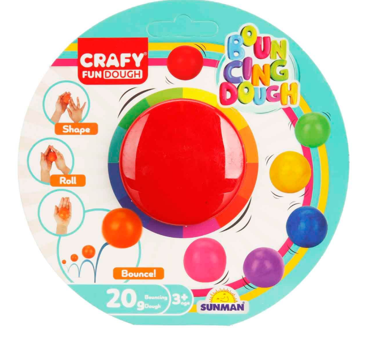 Pastă de modelare BOUNCING SINGLE BACK 20g, pachet de 8, S00003018