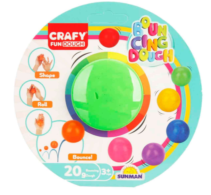 Pastă de modelare BOUNCING SINGLE BACK 20g, pachet de 8, S00003018