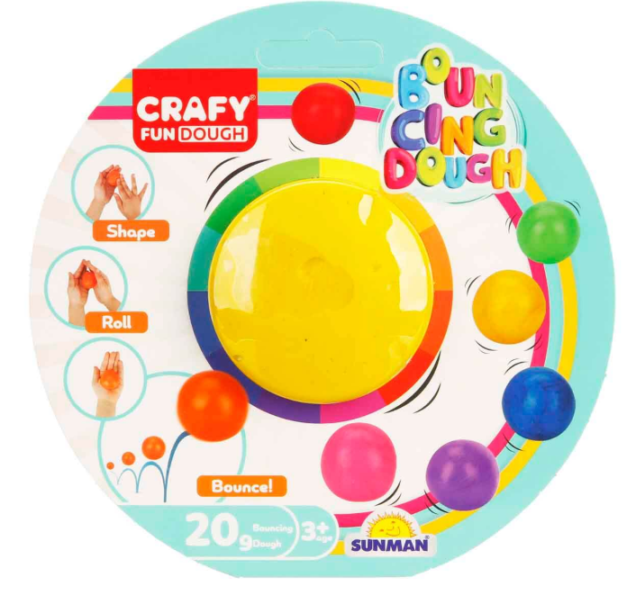 Pastă de modelare BOUNCING SINGLE BACK 20g, pachet de 8, S00003018