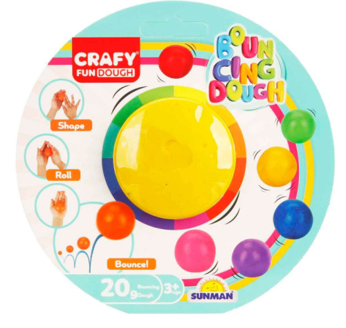 Pastă de modelare BOUNCING SINGLE BACK 20g, pachet de 8, S00003018