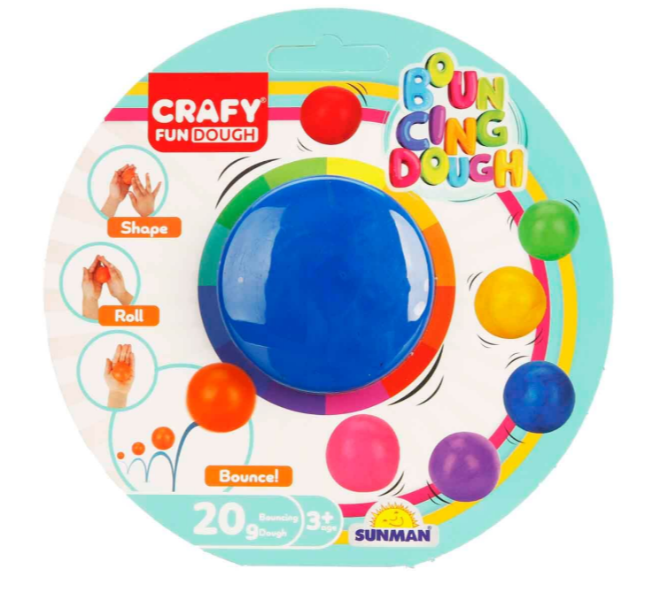 Pastă de modelare BOUNCING SINGLE BACK 20g, pachet de 8, S00003018