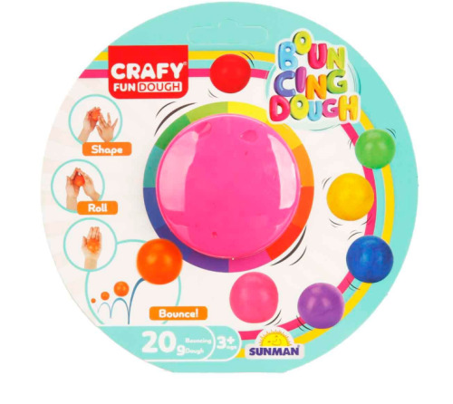 Pastă de modelare BOUNCING SINGLE BACK 20g, pachet de 8, S00003018