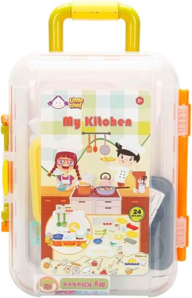 Set de ustensile de bucătărie cu 24 de piese într-o geantă. S01004636