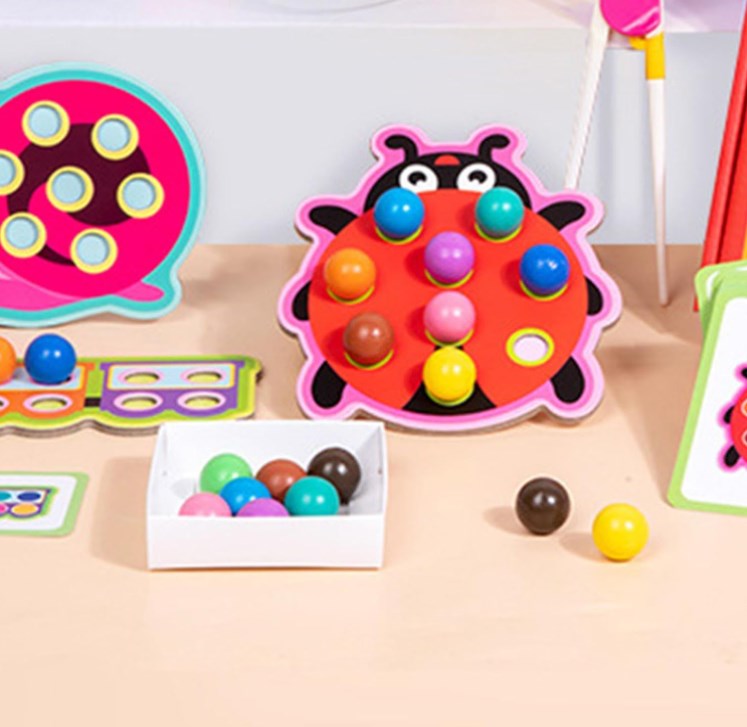 Деревянная мозаика "Божья коровка" S12E030