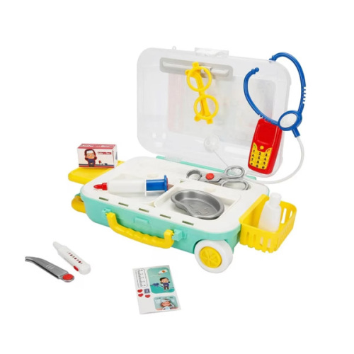 Set de joacă cu doctorul într-o geantă cu roți cu 18 piese S00004676