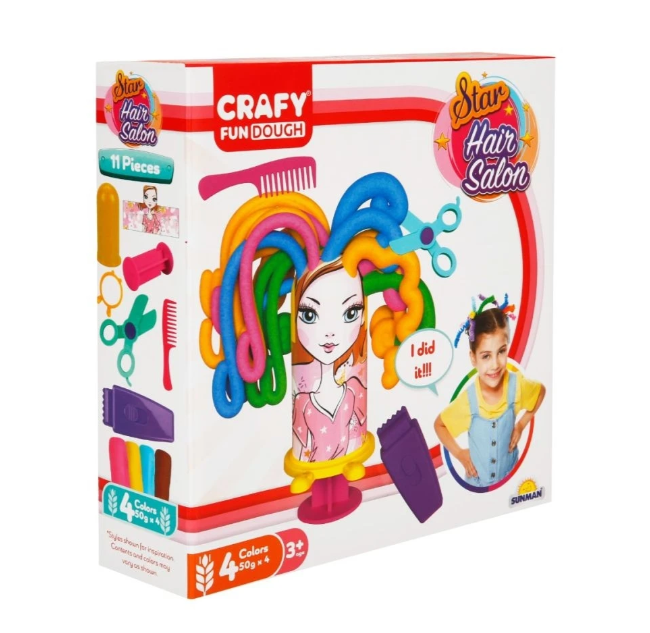 Set de paste de modelare Sunman STAR HAIR SALON, 11 bucăți, S00002014