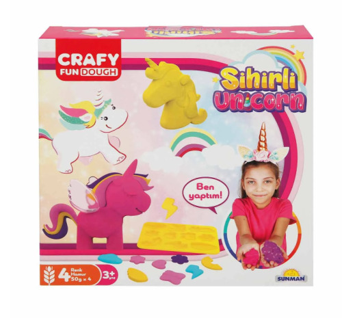 Set de pastă de modelat Sunman Magical Unicorn, 11 piese, S03002090