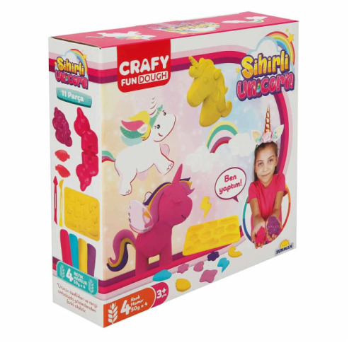 Set de pastă de modelat Sunman Magical Unicorn, 11 piese, S03002090