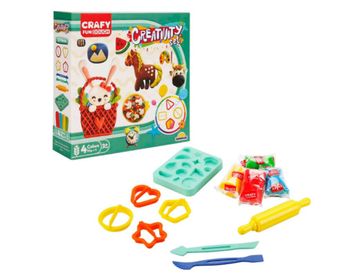 Set de paste de modelat Sunman Creativity, 12 piese, S00004735