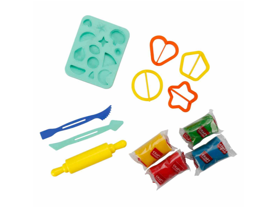 Set de paste de modelat Sunman Creativity, 12 piese, S00004735