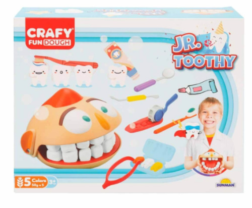 Set pastă de modelare JR.TOOTHY 12 buc, S00003617