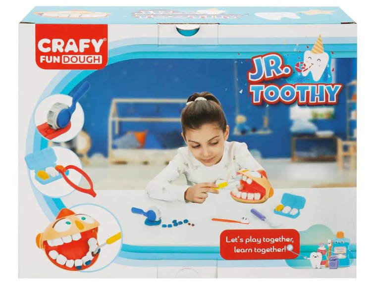 Set pastă de modelare JR.TOOTHY 12 buc, S00003617