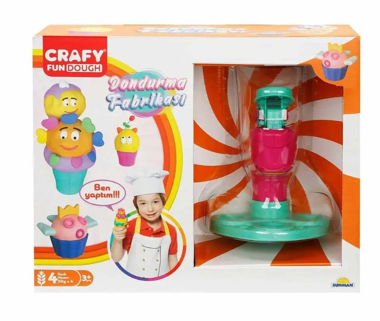 Set de pastă de modelat Sunman Ice Cream Factory 31 de piese, S00030950