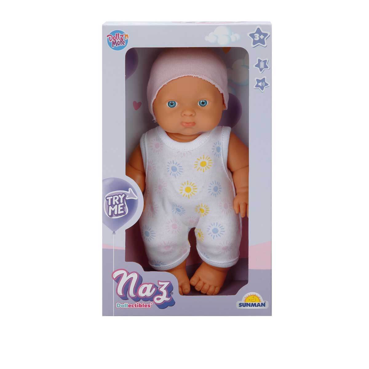 Păpușa NAZ PLÂNGEȘTE ȘI RÂDE 2 AST.23CM., S00020020