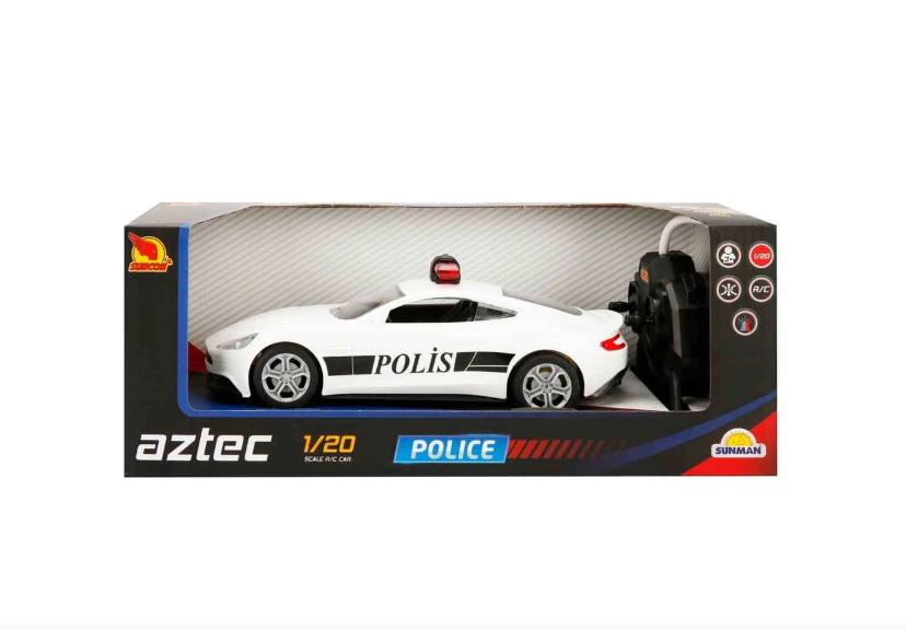 Mașină radiocomandată AZTEC POLICE 2MODELx 2CLR. S00020357