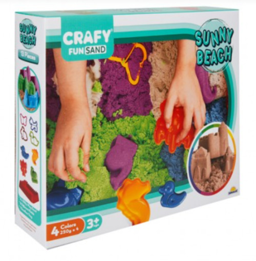 Sunman SUNNY BEACH Kinetic Sand, 13 bucăți, S00002788