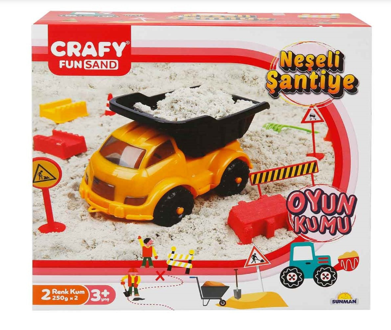 Sunman Kinetic Sand Șantier de construcții fericit 15 buc, S00002789