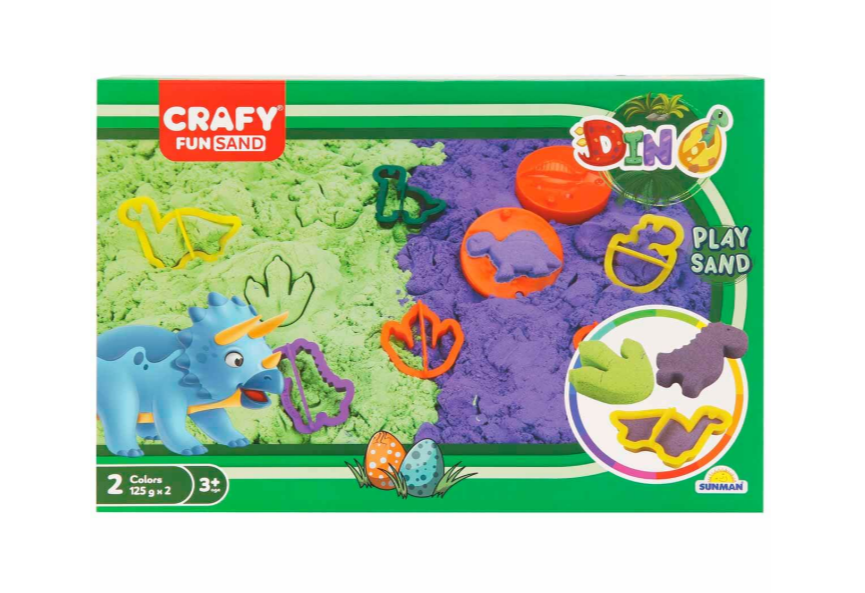 Nisip kinetic Sunman DINO 11 buc, S02003618