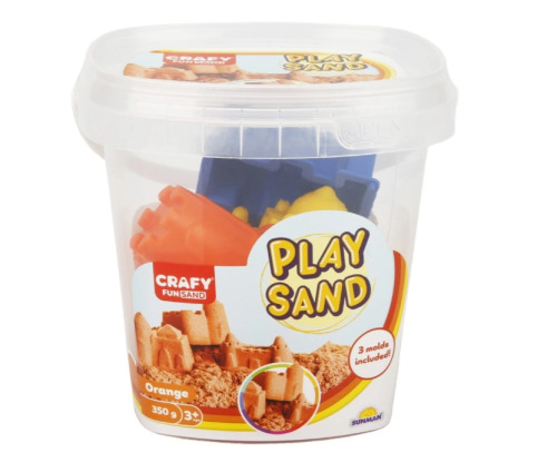 Nisip kinetic Sunman cu matrițe, 350g, portocaliu, S00000450