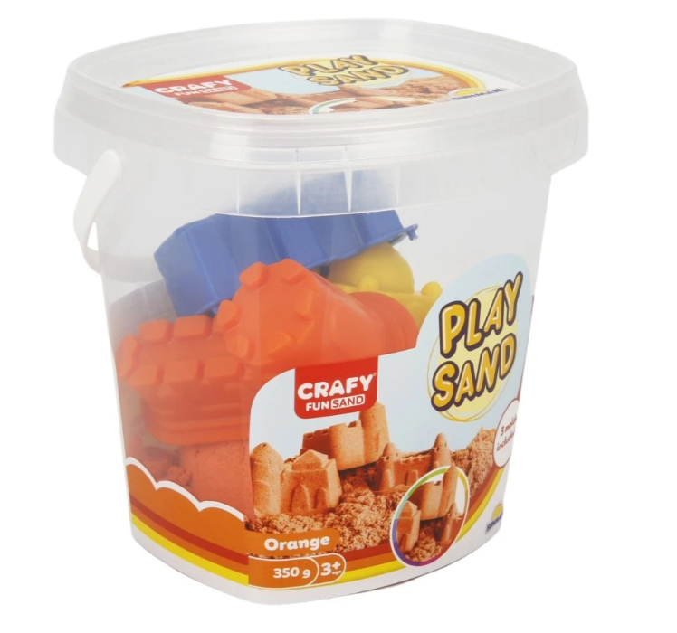 Nisip kinetic Sunman cu matrițe, 350g, portocaliu, S00000450