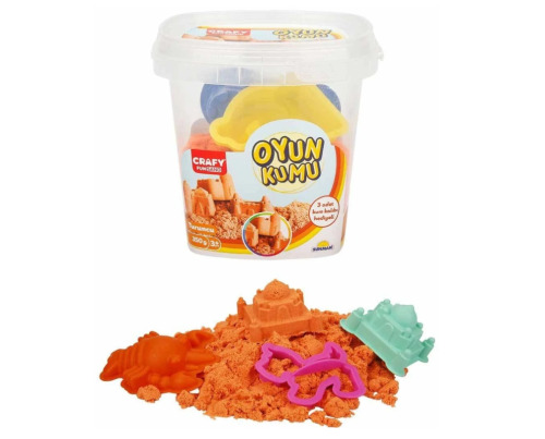 Nisip kinetic Sunman cu matrițe, 350g, portocaliu, S00000450