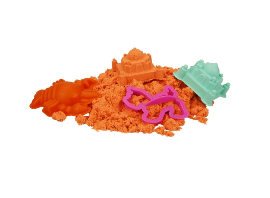 Nisip kinetic Sunman cu matrițe, 350g, portocaliu, S00000450