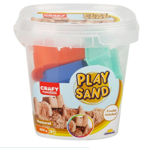 Nisip kinetic Sunman cu matrițe, 350g, bej, S01000449