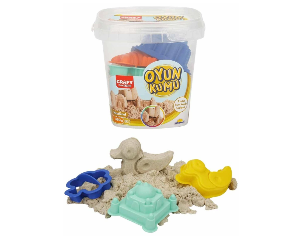 Nisip kinetic Sunman cu matrițe, 350g, bej, S01000449