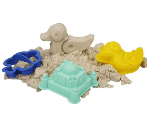 Nisip kinetic Sunman cu matrițe, 350g, bej, S01000449