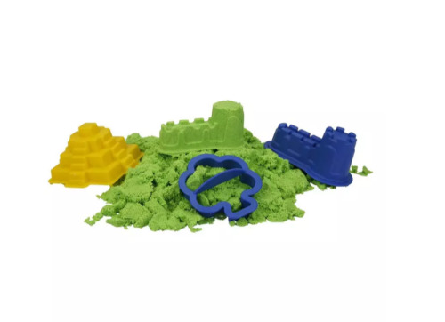 Nisip kinetic Sunman cu matrițe, 350g, verde, S01000454