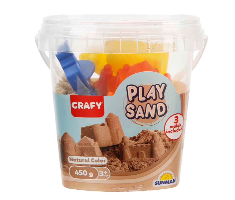 Nisip kinetic Sunman cu matrițe, bej, 450g, S00005699