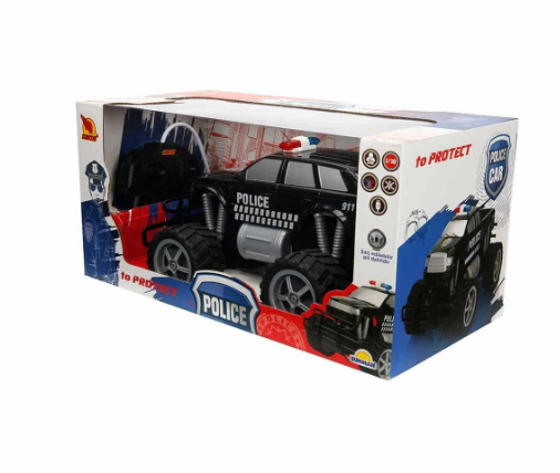 Mașină radiocomandată „Jumbo Wheels” Poliție, S00080022