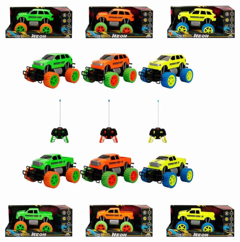 Mașină radiocomandată „JUMBO WHEELS NEON”, S01080032